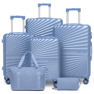 6-Pc Lightweight Hard-shell Durable Travel Set - Thumbnail Image 2