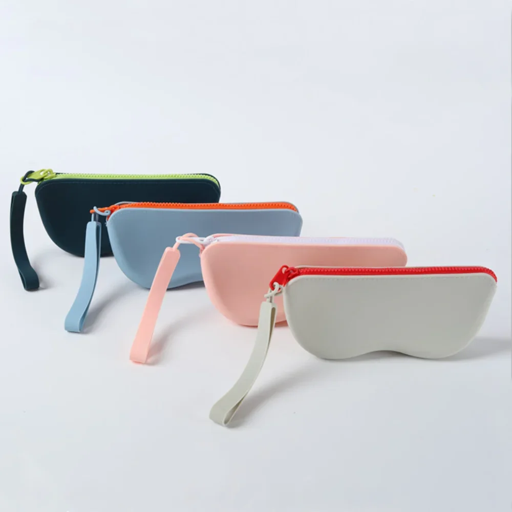 Soft Silicone Zipper Glasses Case - Image 1