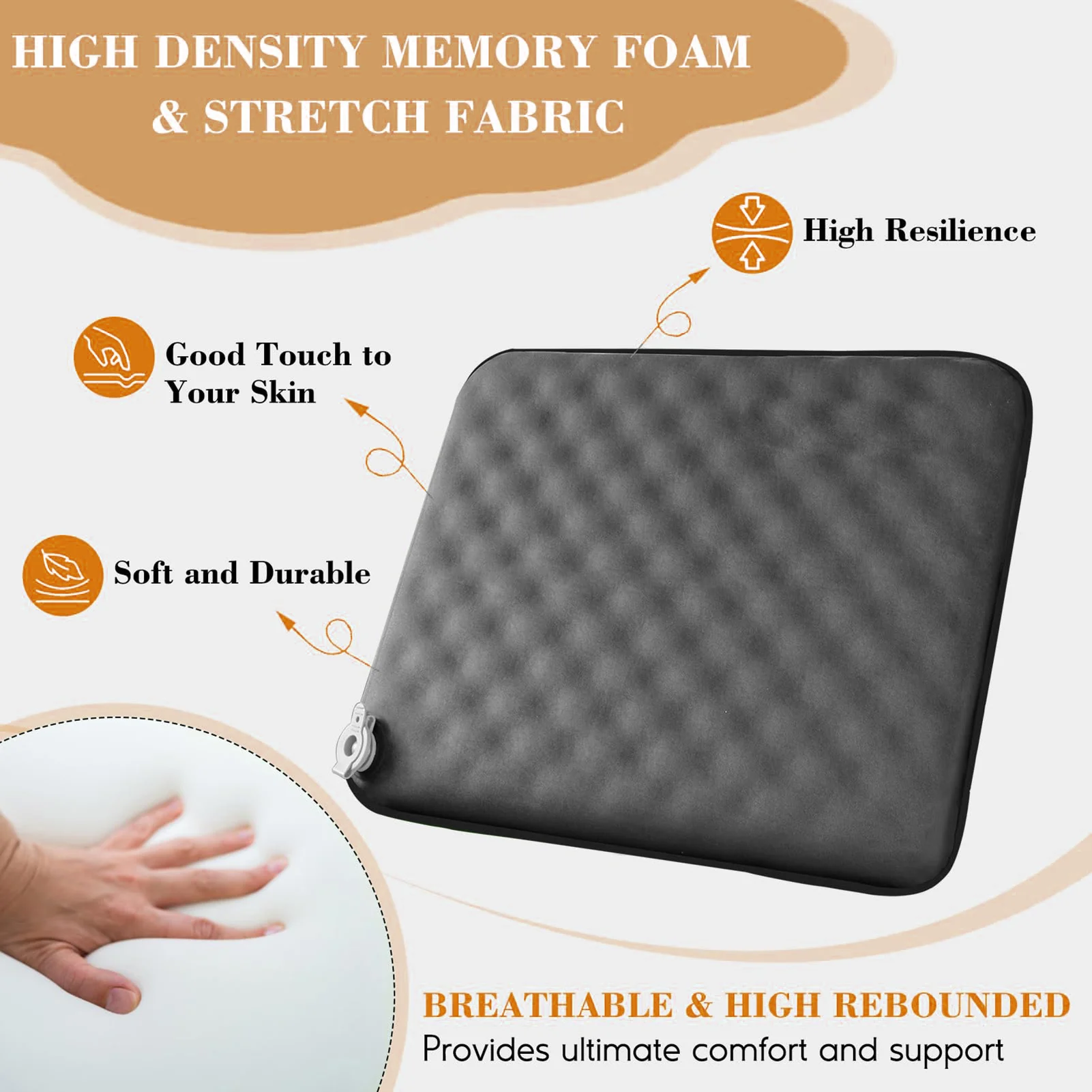 5 Sec. Auto Inflating Memory Foam Cushion/Pillow - Image 4