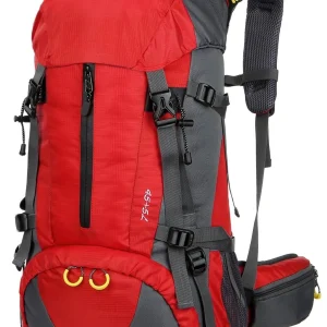 50L Lightweight Hiking Backpack With Rain Cover - Thumbnail Image 4