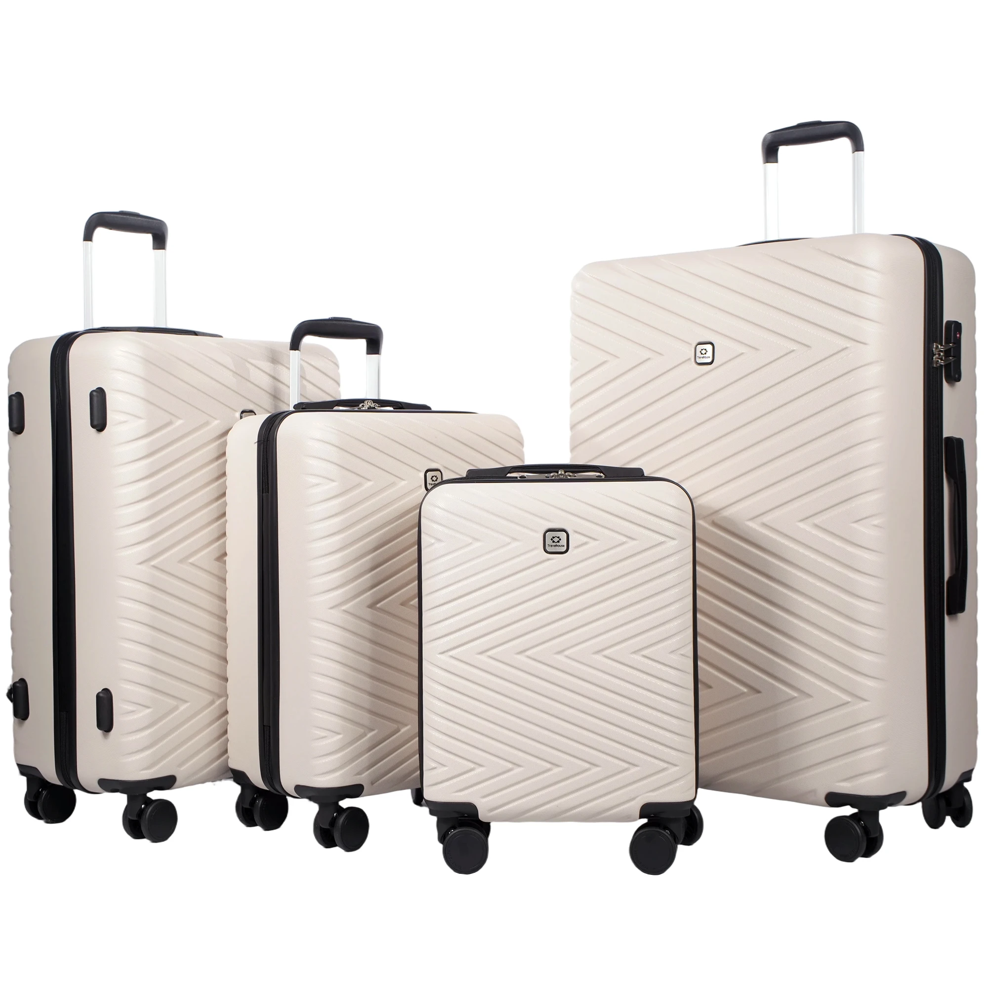 4Pc ABS Luggage 16,20,24,28" Size Spinner Wheels, - Image 18