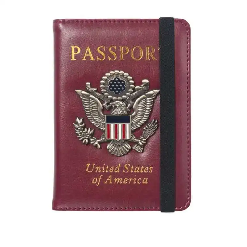 Synthetic Leather Passport Holder - RFID Blocking - Image 5