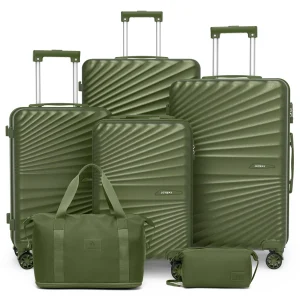 6-Pc Lightweight Hard-shell Durable Travel Set