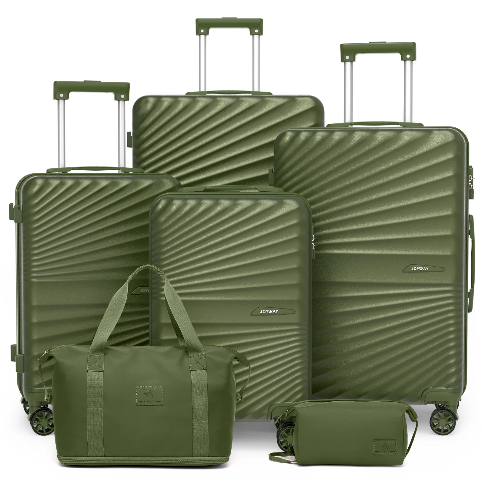 6-Pc Lightweight Hard-shell Durable Travel Set - Image 1