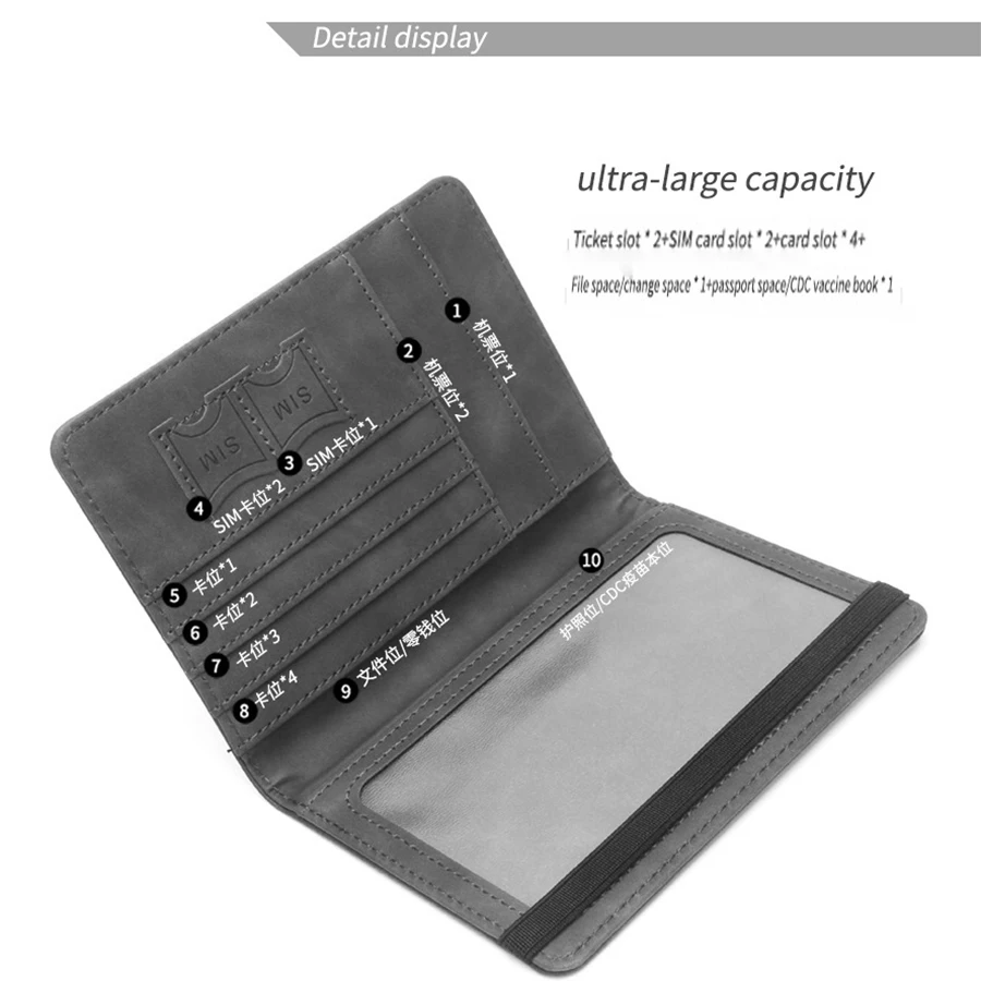 Synthetic Leather Mexico Passport/ Card Holder - Image 3