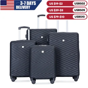 4Pc ABS Luggage 16,20,24,28" Size Spinner Wheels,