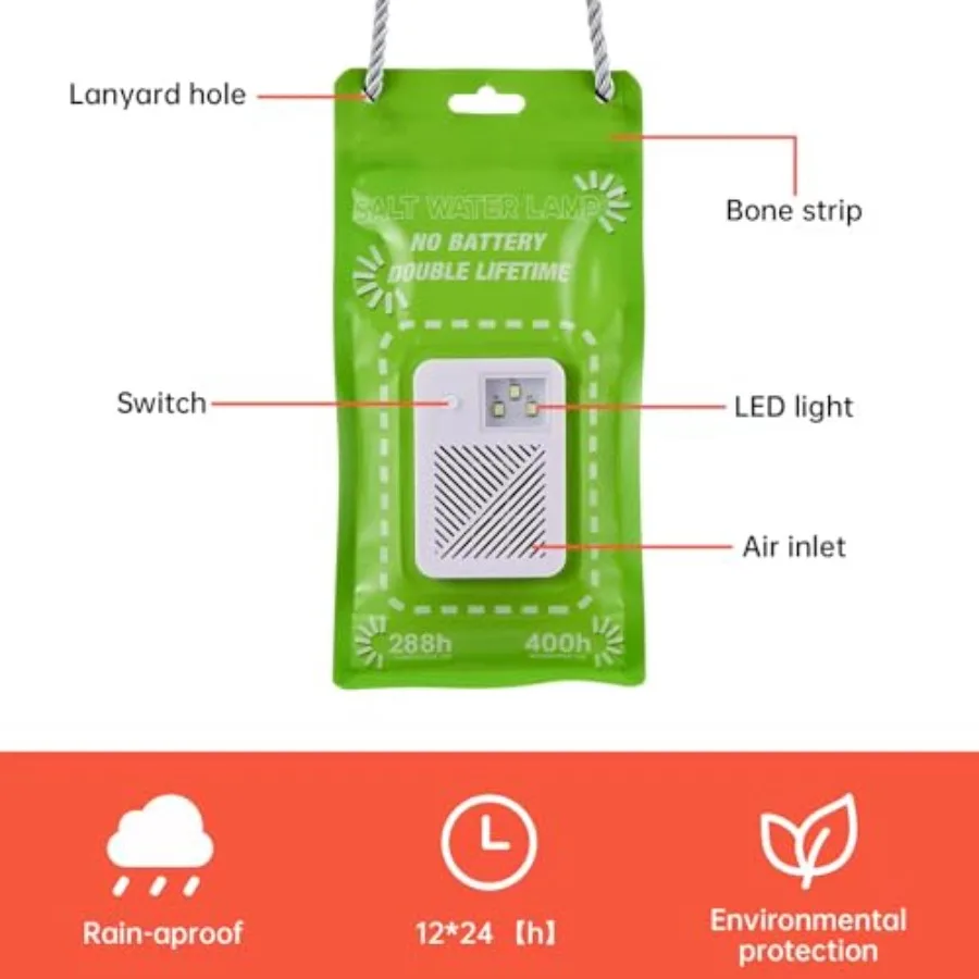 Portable Salt Water, Hydro-Powered Camping Light - Image 3
