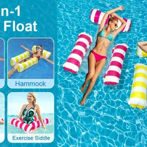2 Inflatable 4-N-1 Mesh Bottom Floats - Thumbnail Image 5