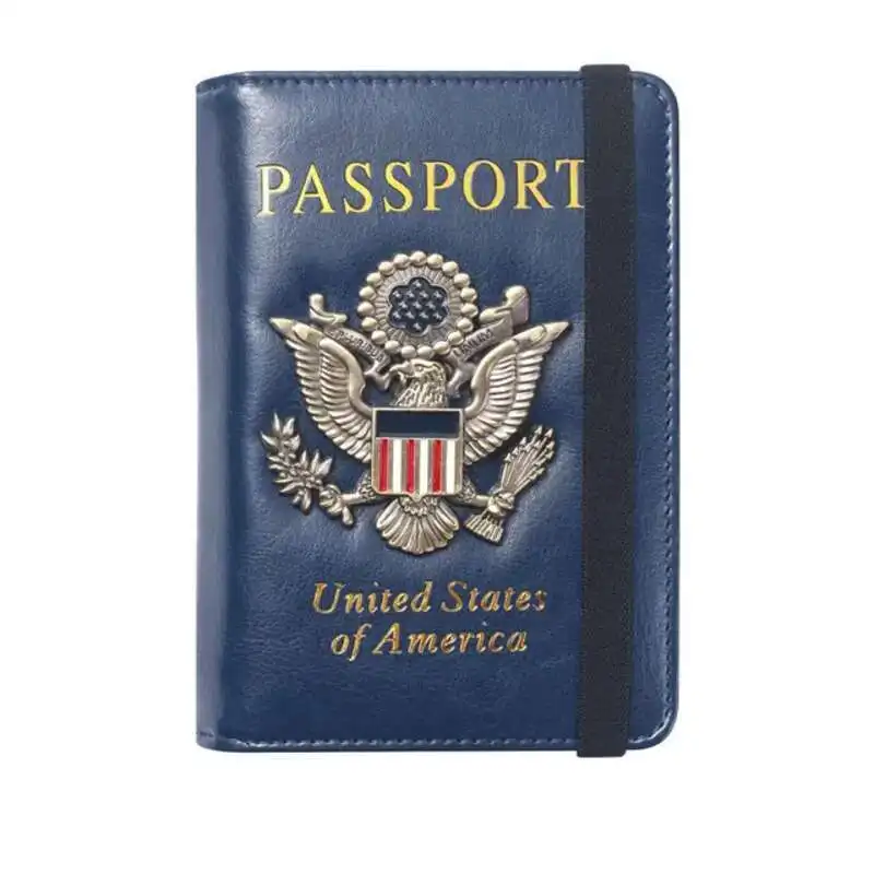 Synthetic Leather Passport Holder - RFID Blocking - Image 4
