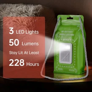 Portable Salt Water, Hydro-Powered Camping Light - Thumbnail Image 2