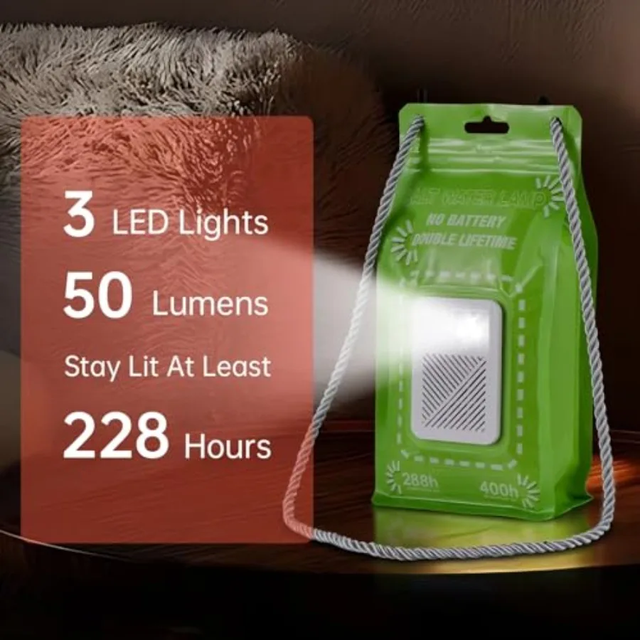 Portable Salt Water, Hydro-Powered Camping Light - Image 2