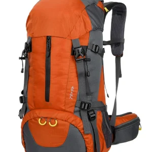 50L Lightweight Hiking Backpack With Rain Cover - Thumbnail Image 5
