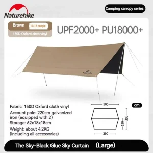 Large Waterproof Canopy Shelter  Anti-UV UPF2000+ - Thumbnail Image 4