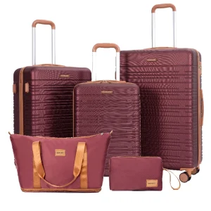 4Pc ABS Luggage 16,20,24,28" Size Spinner Wheels, - Thumbnail Image 5