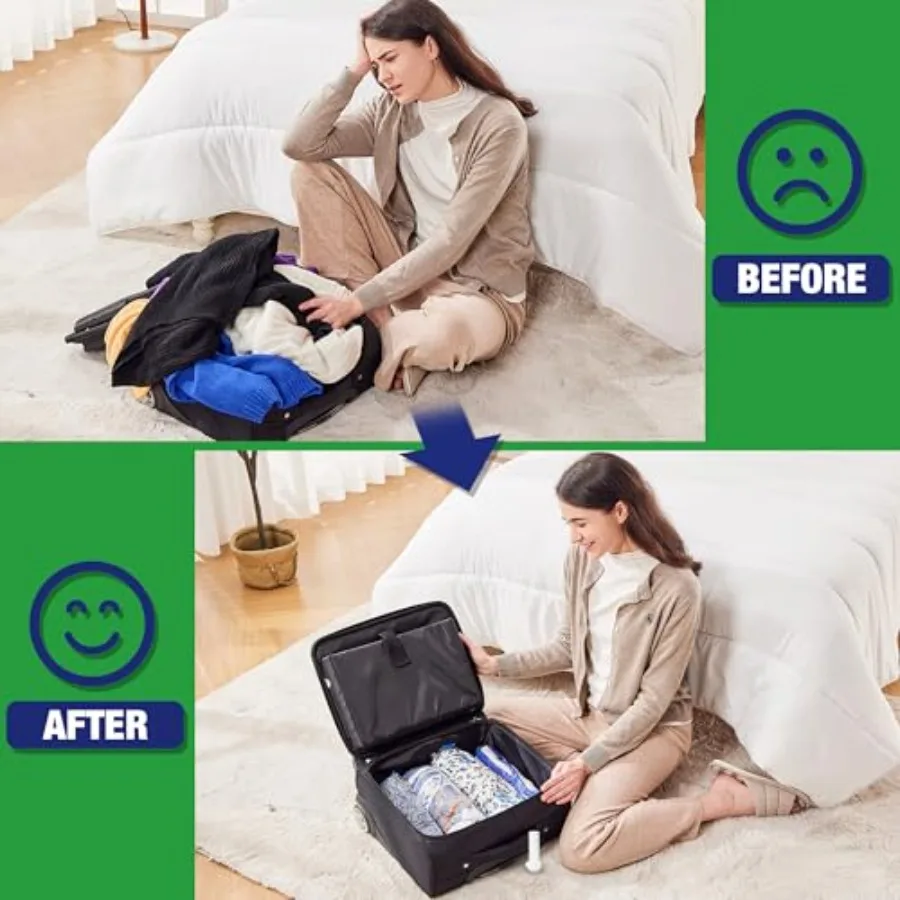 12PK Travel Vacuum Bags with Electric Pump - Image 4