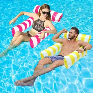 2 Inflatable 4-N-1 Mesh Bottom Floats