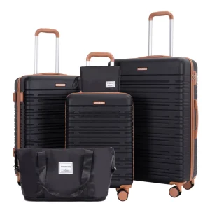 5Pc ABS Hard Case Luggage TSA Lock Spinner Wheels - Thumbnail Image 6