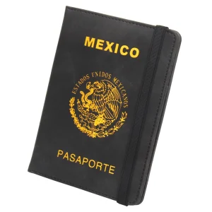 Synthetic Leather Mexico Passport/ Card Holder - Thumbnail Image 2