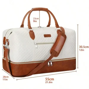 2-Piece Travel Duffle Bag Set with Shoe Compartment - Thumbnail Image 3