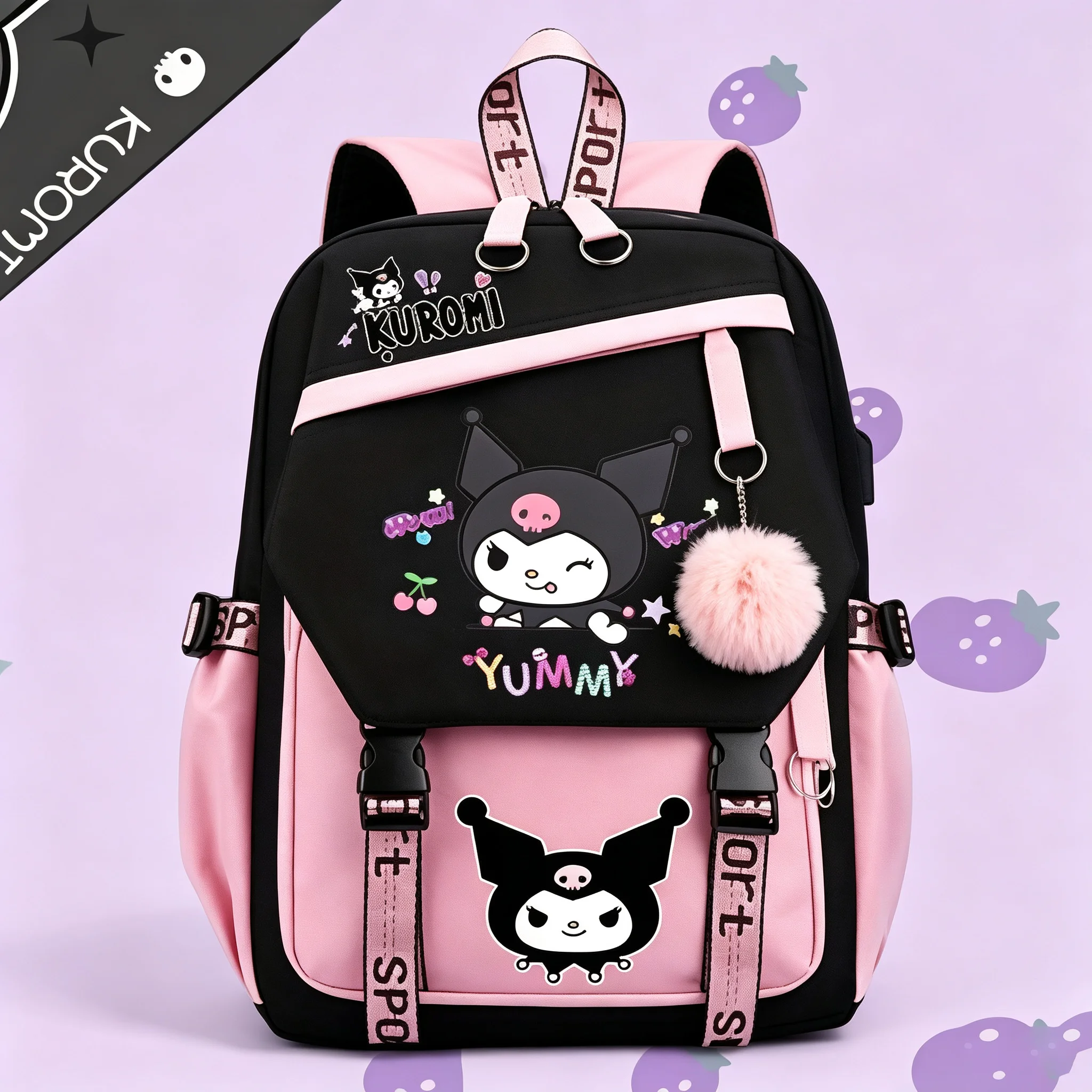 Y2K Kawaii Travel/School Cartoon Girls Backpack - Image 1