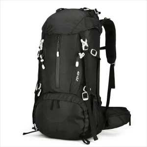 50L Lightweight Hiking Backpack With Rain Cover - Thumbnail Image 6