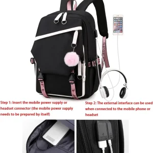 Y2K Kawaii Travel/School Cartoon Girls Backpack - Thumbnail Image 3