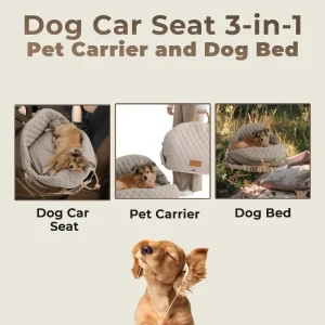 3-in-1 Dog Car Booster Seat & Carrier - Thumbnail Image 3
