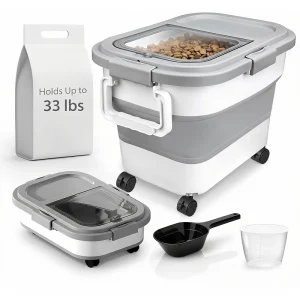 Collapsible Pet Food Storage A Must For Travel