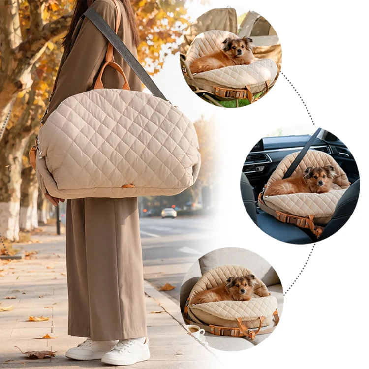 3-in-1 Dog Car Booster Seat & Carrier - Image 4