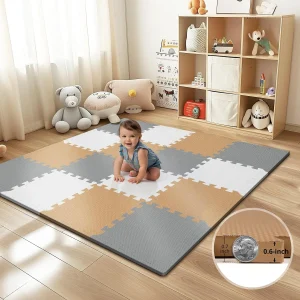 16-Tile EVA Foam Baby Play Mat/Puzzle